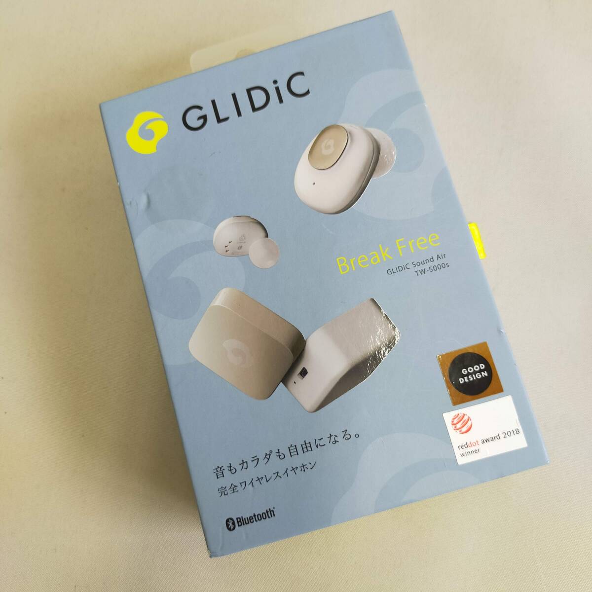 ☆GLIDiC Sound Air ワイヤレスイヤホン TW-5000S シャンパンゴールド 送料無料！未使用！の画像5