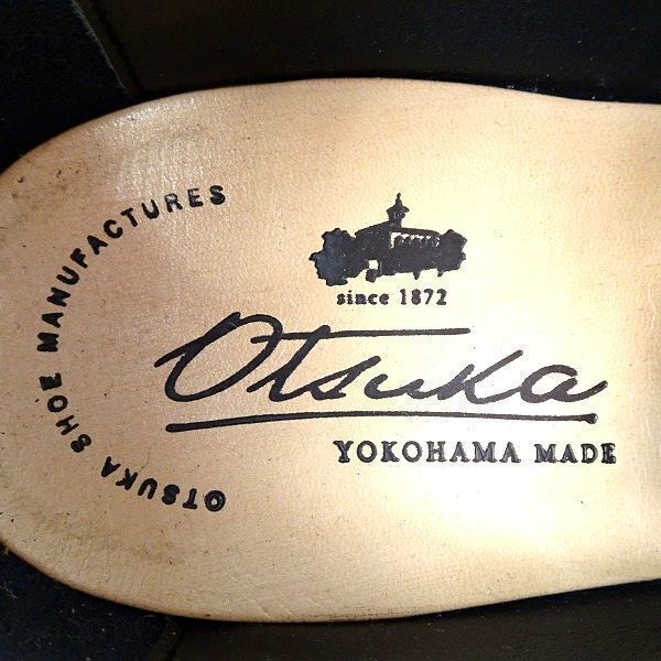Otsuka Yokohama オーツカ 大塚製靴 定2.6万 日本製 ストレートチップ レザーシューズ ビジネスシューズ OT-1000 茶 25.5 ▲055▼bus9165eの画像6
