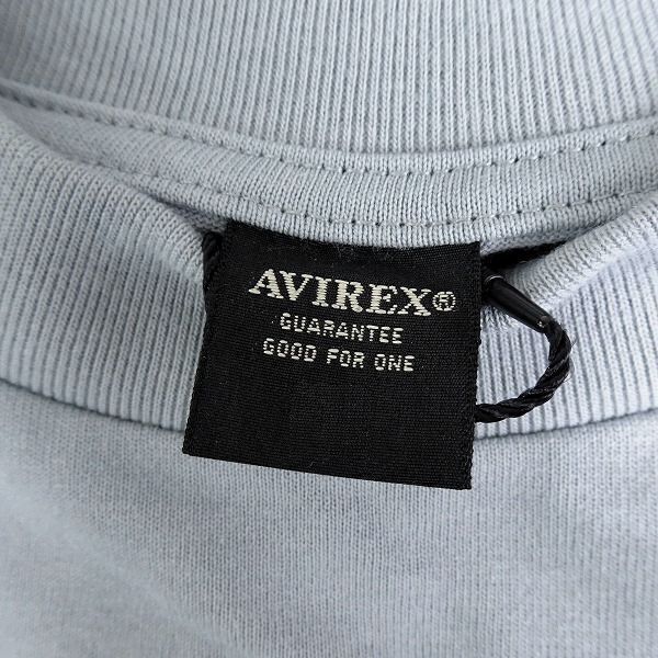 AVIREX アヴィレックス 新品 度詰め天竺 総刺繍 クルーネック 長袖 Tシャツ ロンT カットソー 3130025 391 M ▲019▼bus239usの画像6