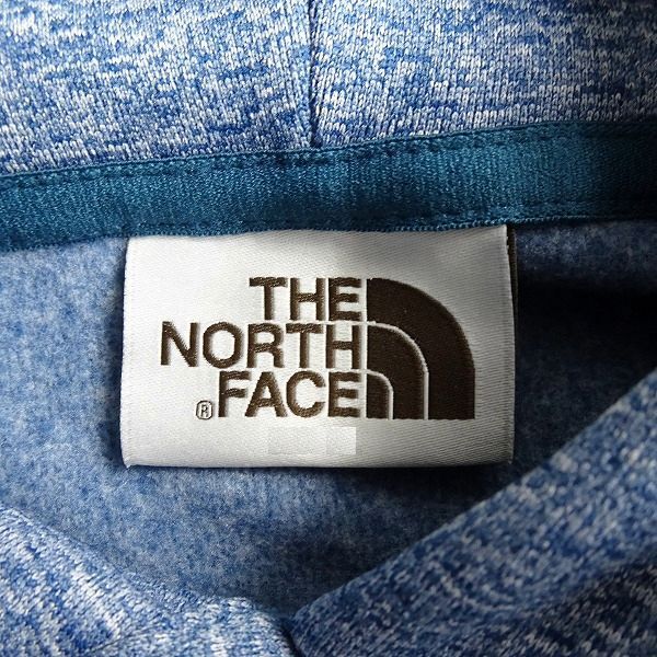 THE NORTH FACE ザ・ノースフェイス 新品 ビッグロゴプリント 長袖 プルオーバー パーカー フーディ 63J BLU 95/M ▲047▼bus9336dの画像6