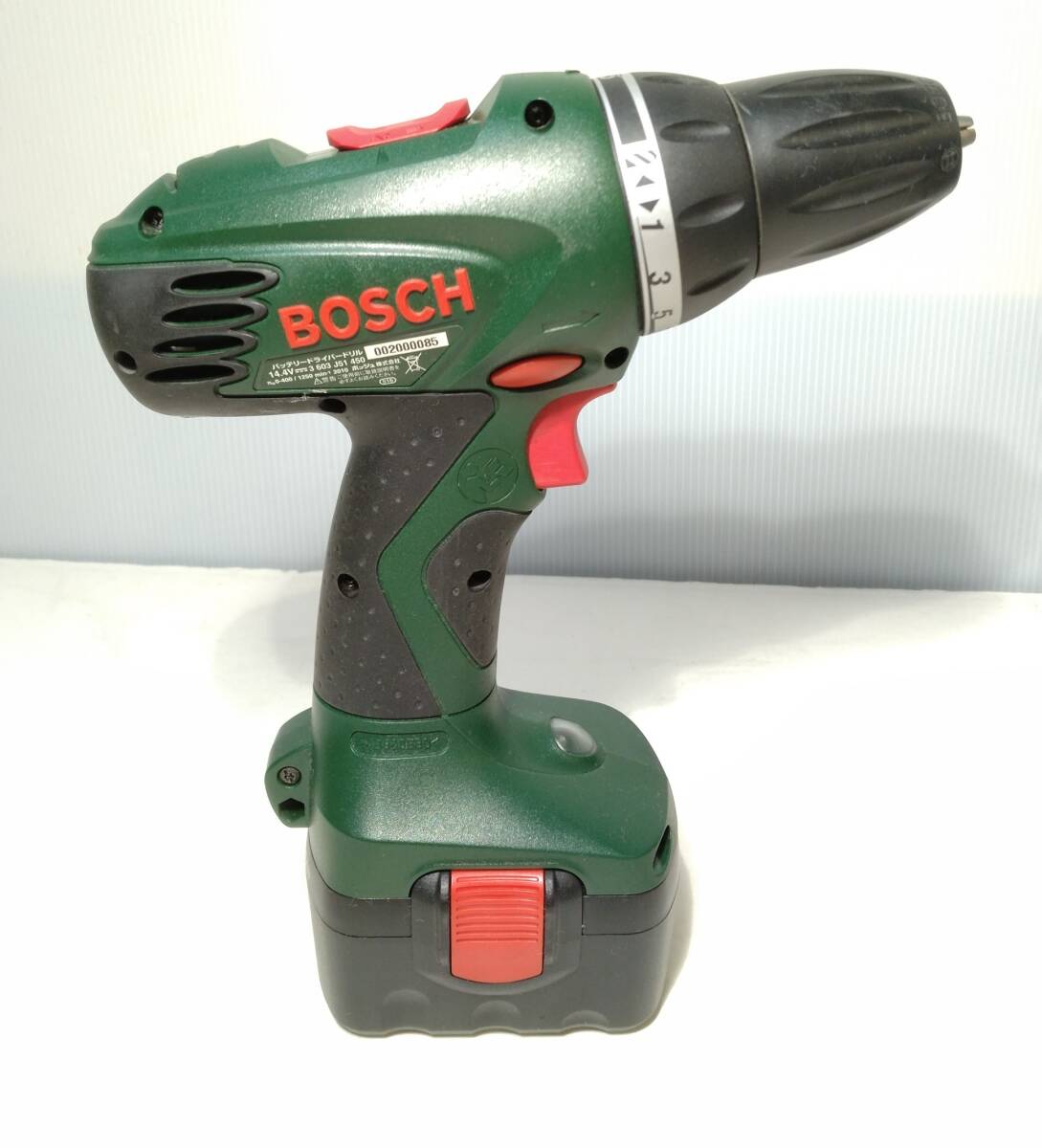 ZしH1283【動作確認済み】★BOSCH ボッシュ バッテリードライバードリル PSR14.4VE の画像4