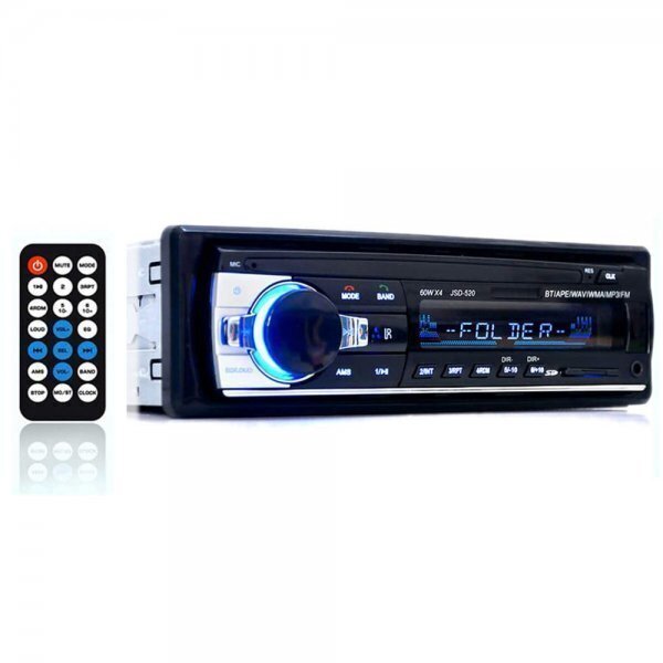Bluetooth カーオーディオ 1DIN AUX SD MP3 WMA AUX USB FMラジオ カーステレオ カーステ リモコン付きの画像8