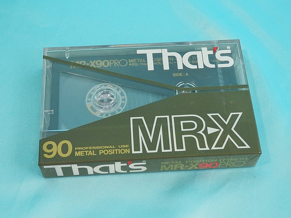 未開封！◆ That's MR-X90 PRO METAL POSITION // メタルテープ 90分 2本セット ◆太陽誘電・高音質カセットテープ◆_画像3