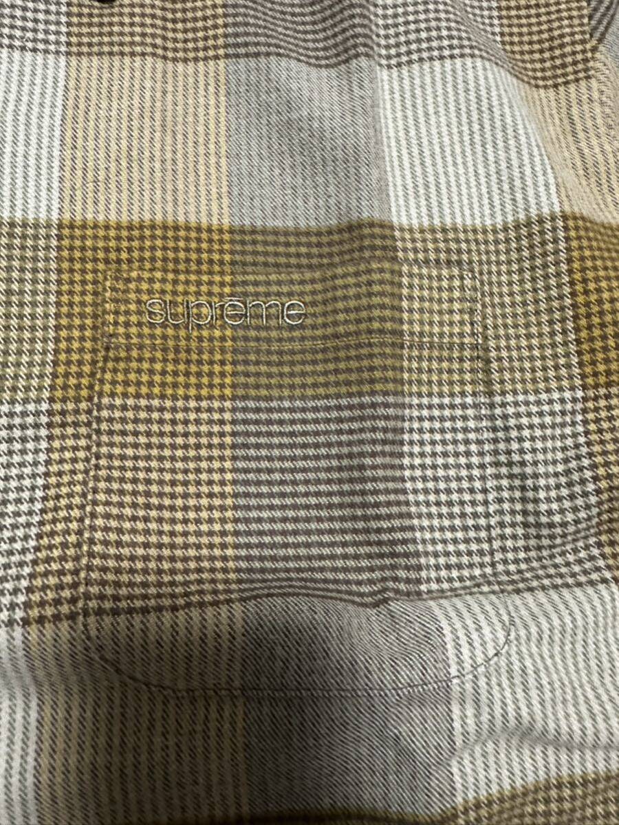 Supreme Plaid Flannel Shirt L オリーブ 新品未使用 シュプリーム プレイド フランネル シャツ Olive チェック_画像4