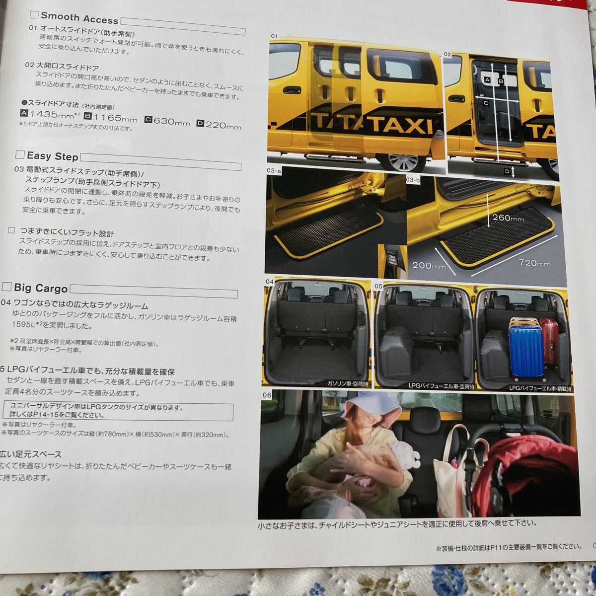 日産 NISSAN ニッサン NV200タクシー　ユニバーサルデザイン　カタログ_画像4