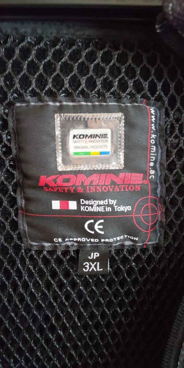 KOMINE コミネ JK-135 プロテクターメッシュパーカー 3XLの画像8