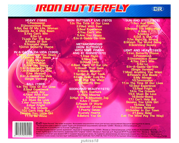 IRON BUTTERFLY アイアン・バタフライ 83曲 MP3CD☆_画像2