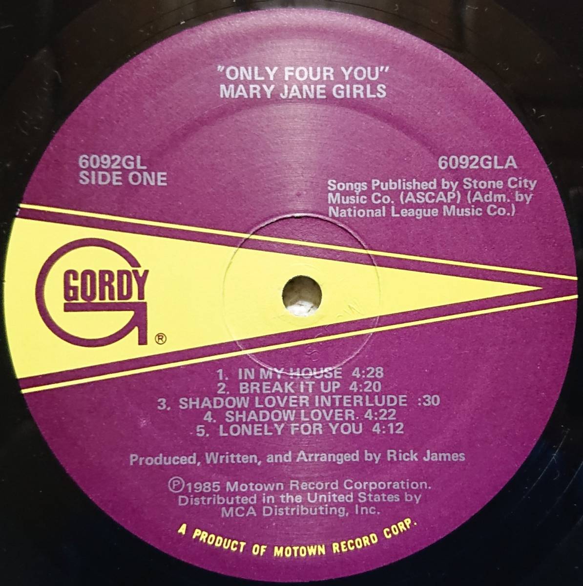 【LP Soul】Mary Jane Girls「Only Four You」オリジナル US盤 In My House 他 収録！_Side1