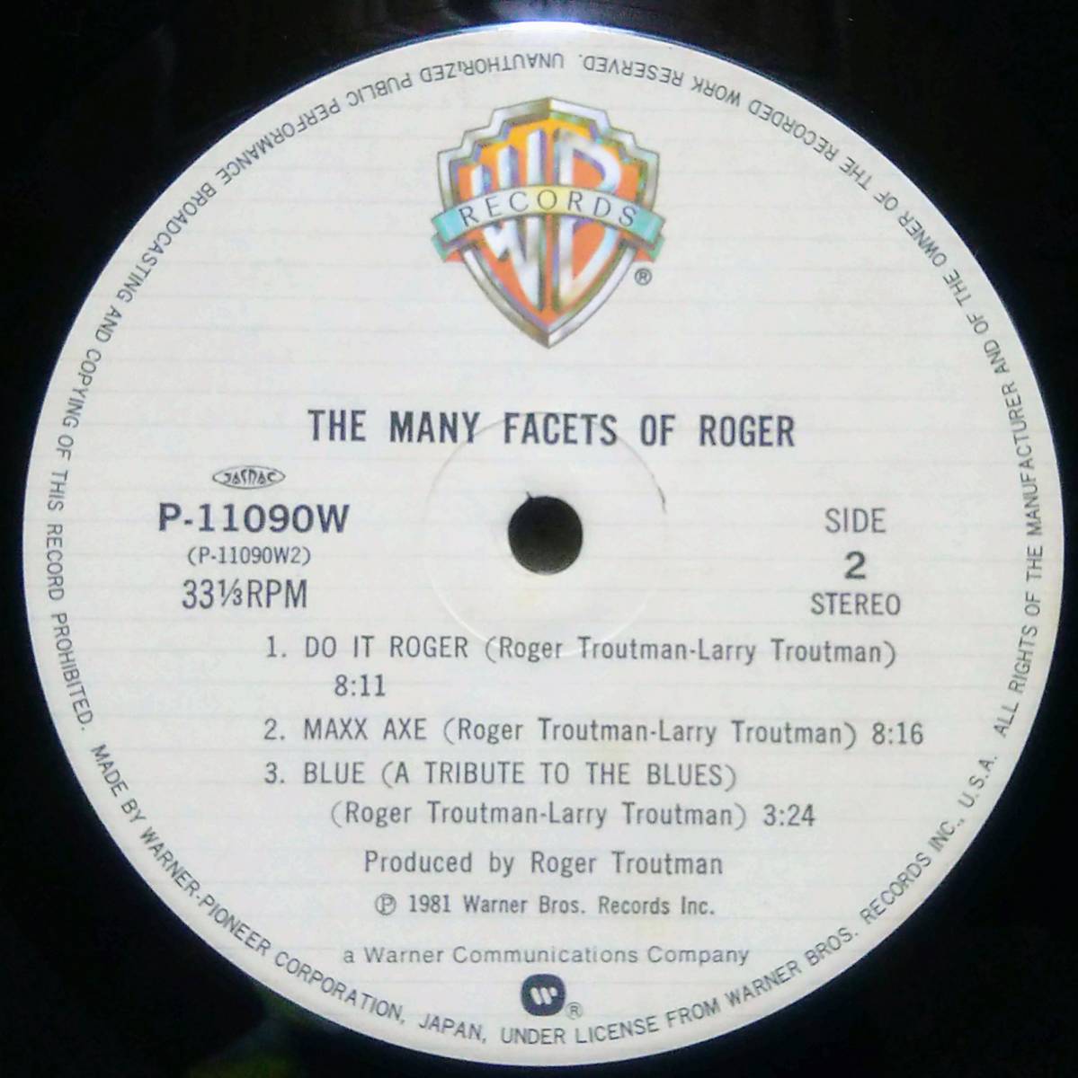 【LP Soul P-Funk】Roger「The Many Facets Of Roger」JPN盤._Side2