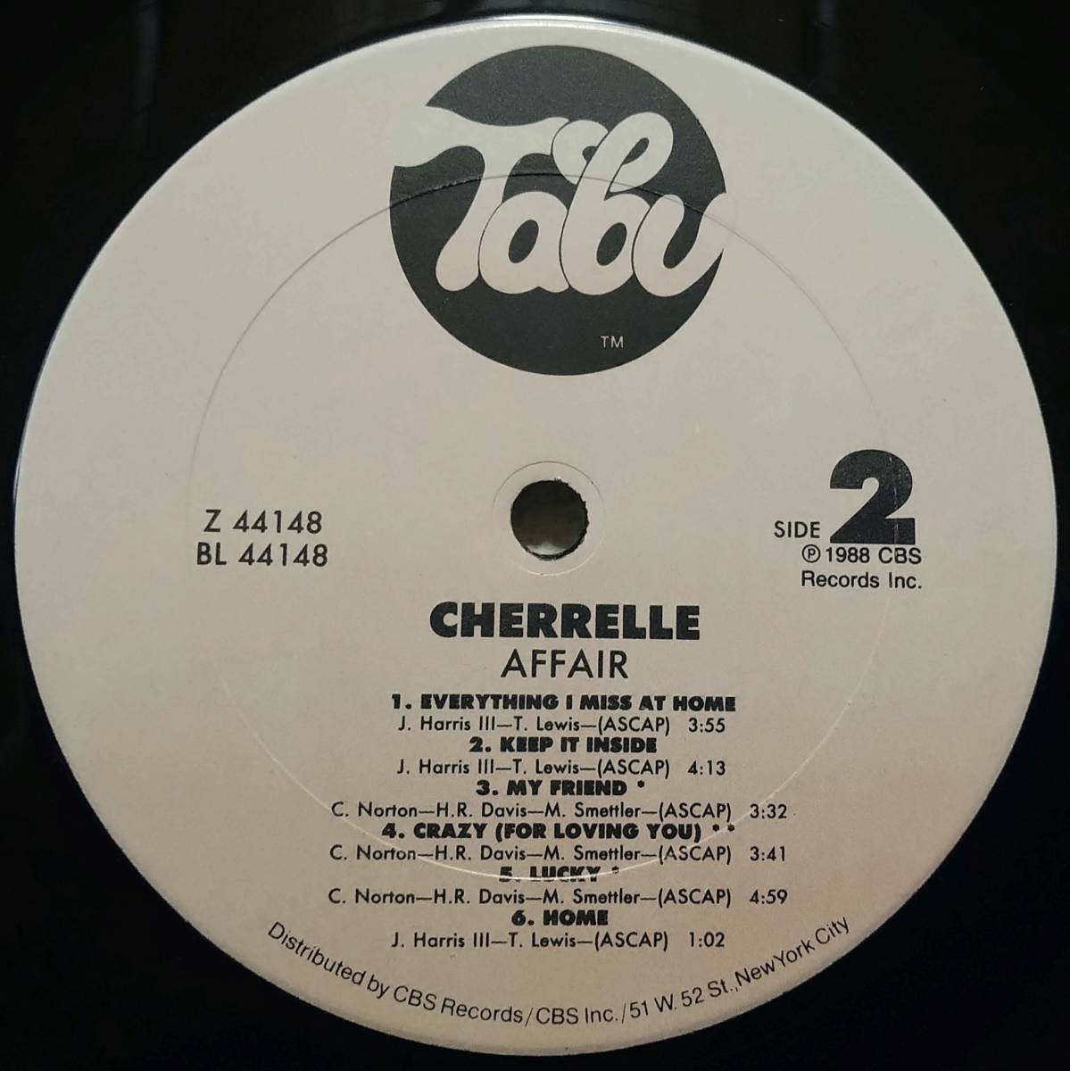 【LP R&B Soul】Cherrelle「Affair」オリジナル US盤_Side2