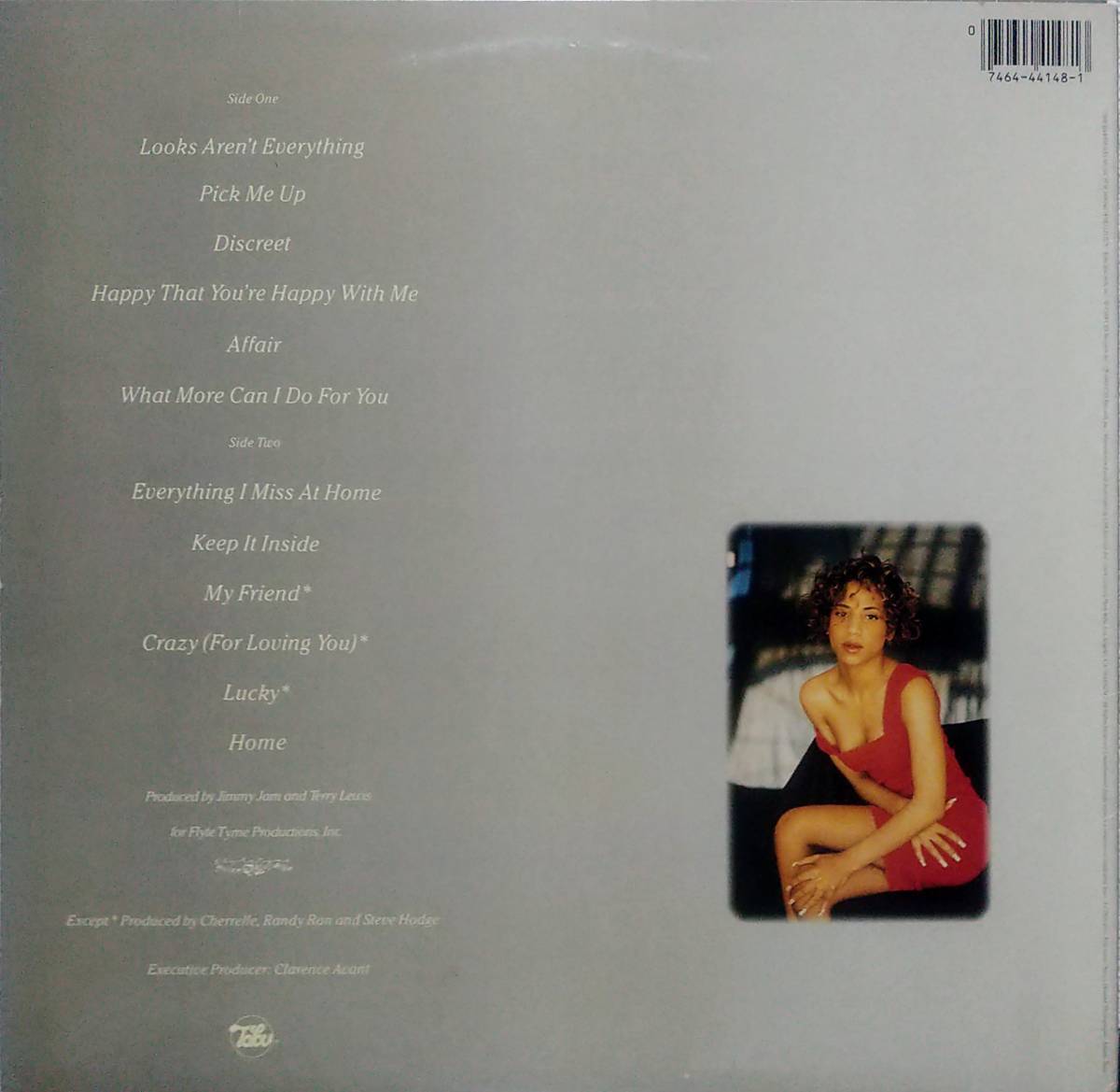 【LP R&B Soul】Cherrelle「Affair」オリジナル US盤_裏ジャケット