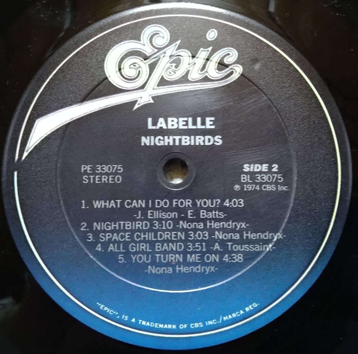 【LP Soul】LaBelle「Nightbirds」US盤_Side2