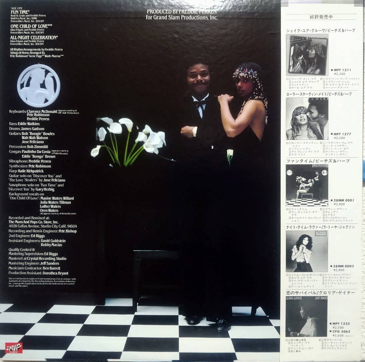 【LP Soul】Peaches & Herb「Worth The Wait」JPN盤 Funtime 収録！_裏ジャケット