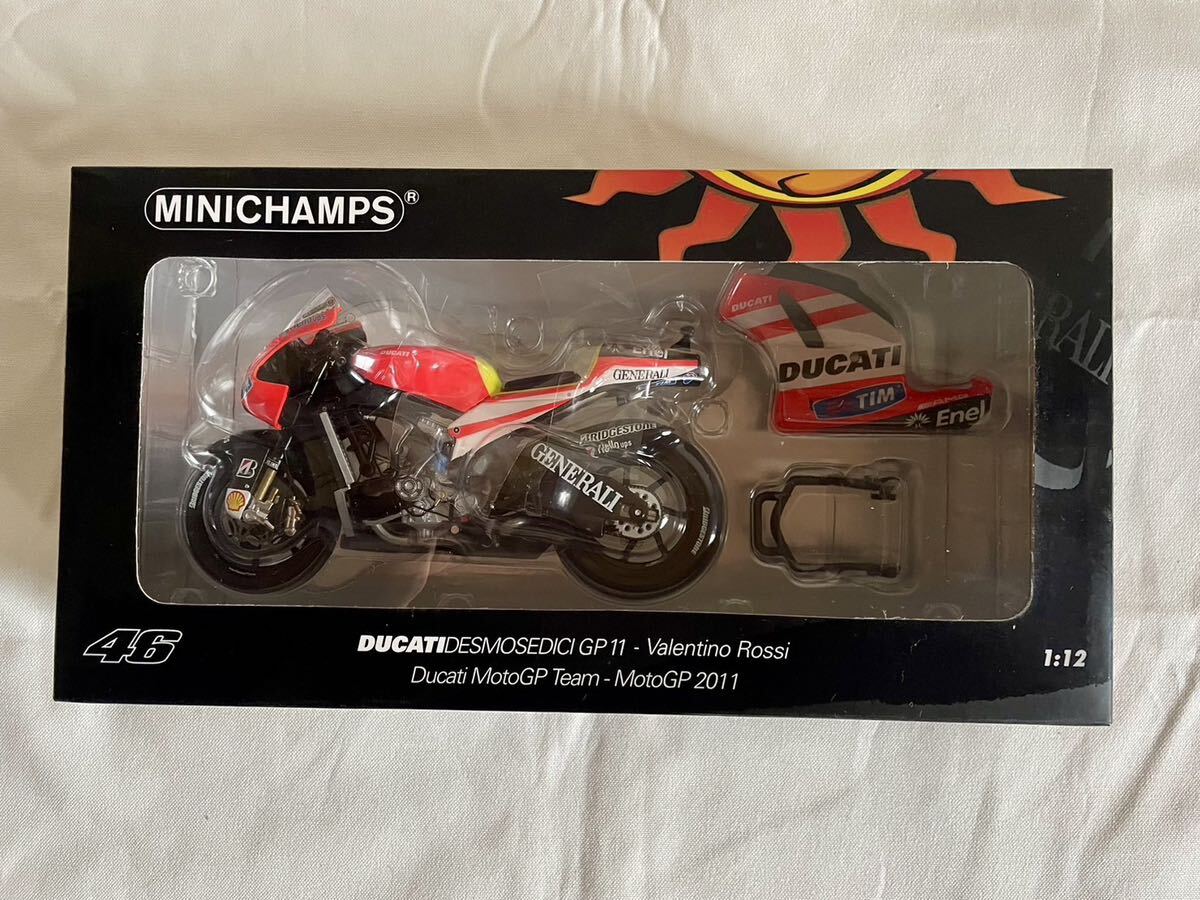 ミニチャンプス1/12 ドゥカティ DESMOSEDICI ロッシ モトＧＰ 2011 未開封品 ミニカー MINICHAMPS MotoGP DUCATI Rossi の画像2