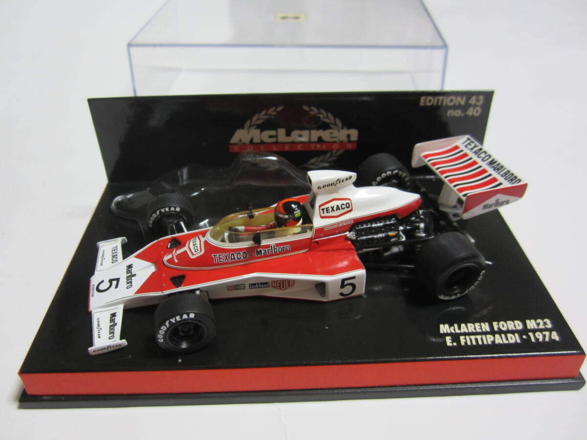 即決 PMA ミニチャンプス 1/43 マクラーレン M23 1974年F1チャンピオン №5 エマーソン・フィッツパルディ マルボロ仕様_画像3