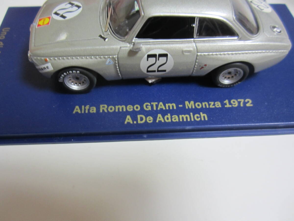 即決 M4 1/43 アルファロメオ GTAｍ 1972年モンツァ №22 A・DE・ADMICH 車 の画像7