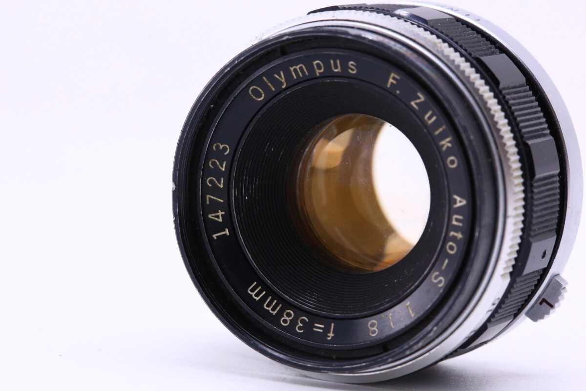 オリンパス OLYMPUS F.ZUIKO AUTO-S 38mm F1.8 MF オールドレンズ #12478_画像2