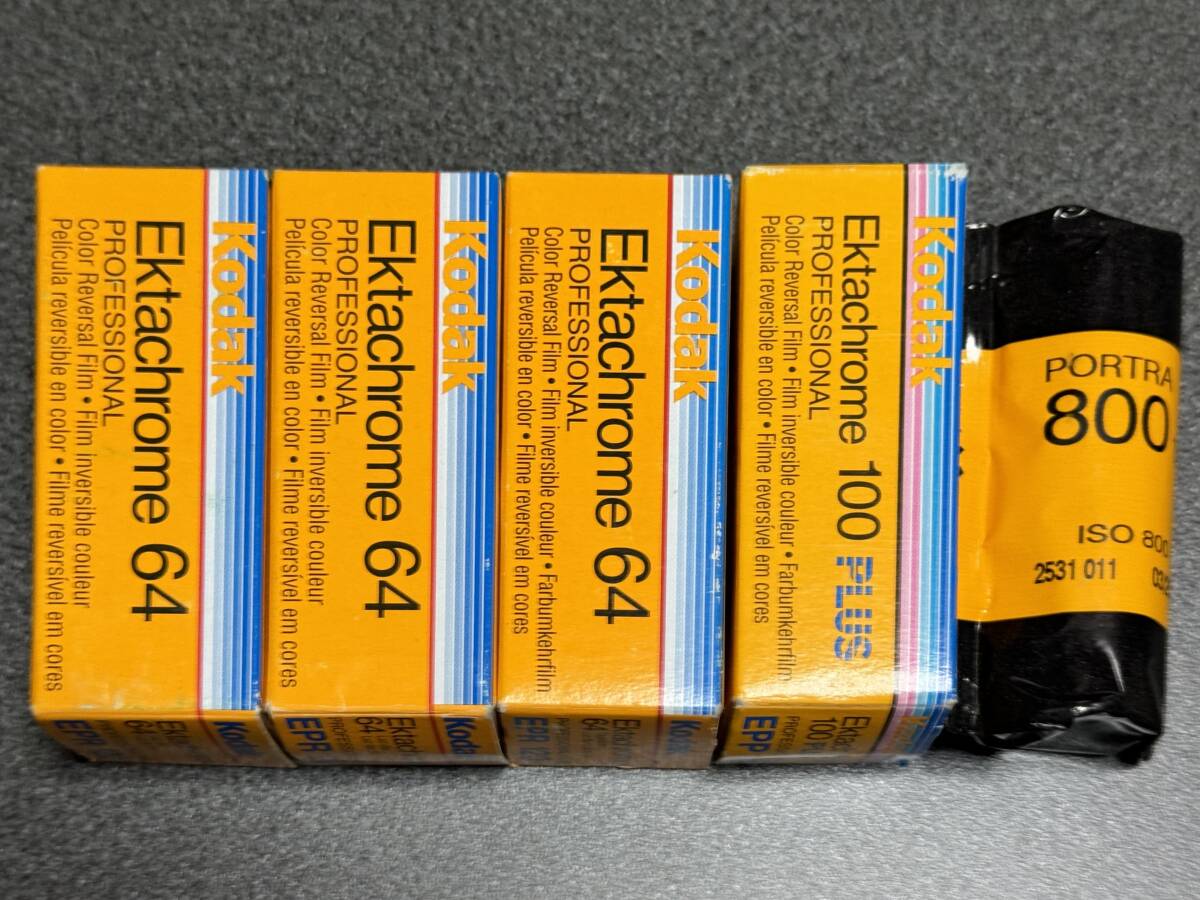 Kodak コダック　Ektachrom エクタクローム64/EPR 120 100PLUS/EPP 120 PORTRA ポートラ800 120 ブローニー　中判　5本　リバーサル　ポジ_画像2