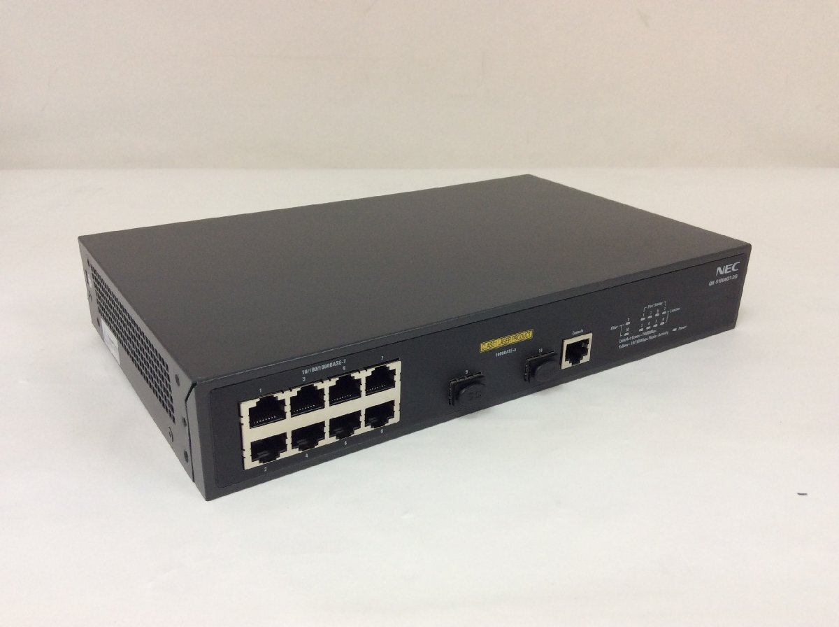初期化済み NEC 1GbEベーシック・レイヤ2スイッチ QX-S1008GT-2G 搭載Firm Version 5.2.18の画像1