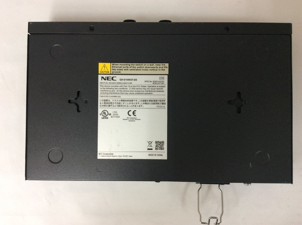 初期化済み NEC 1GbEベーシック・レイヤ2スイッチ QX-S1008GT-2G 搭載Firm Version 5.2.18の画像5