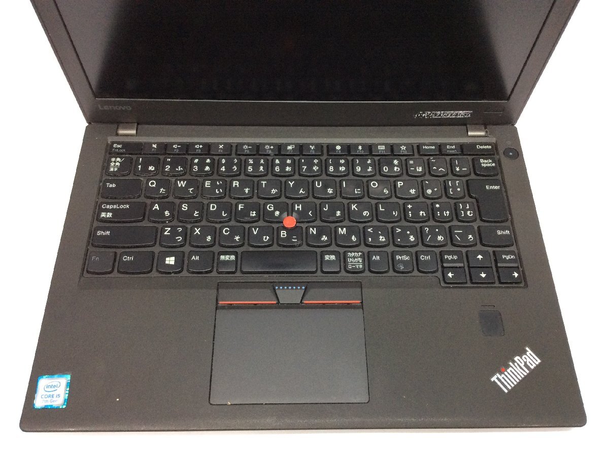 ジャンク/ LENOVO 20HMS40B00 ThinkPad X270 Intel Core i5-7200U メモリ8.19GB NVME256.06GB 【G21381】_キーボードにテカリがあります