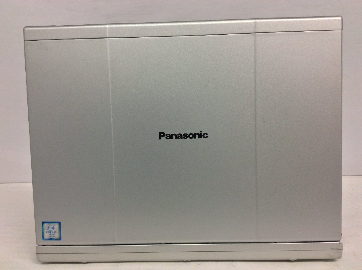 ジャンク/ Panasonic CF-XZ6RD3VS Intel Core i5-7300U メモリ8.19GB SSD256.06GB 【G21358】_天板にステッカーの跡があります