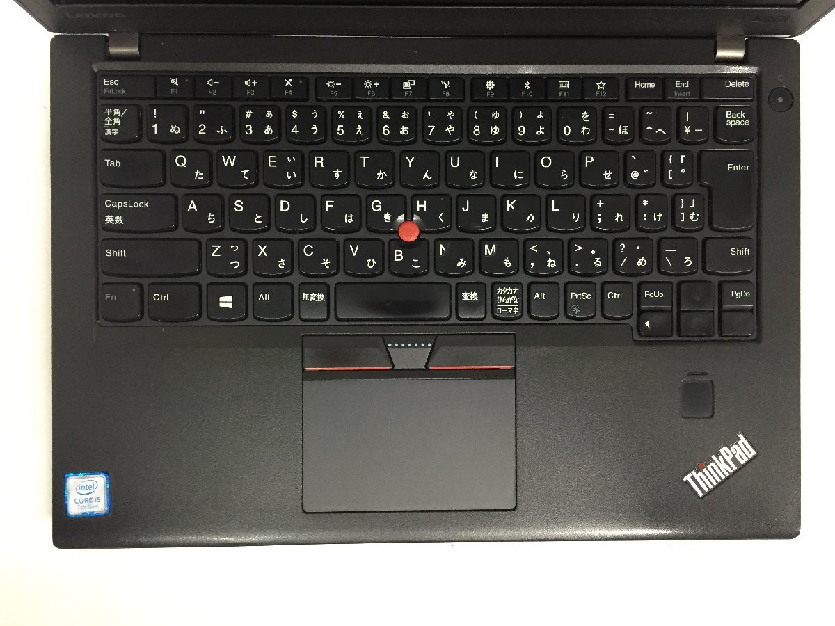 ジャンク/ LENOVO 20HMS40B00 ThinkPad X270 Intel Core i5-7200U メモリ8.19GB NVME256.06GB 【G21150】_キーボードにテカリ・文字消えがあります