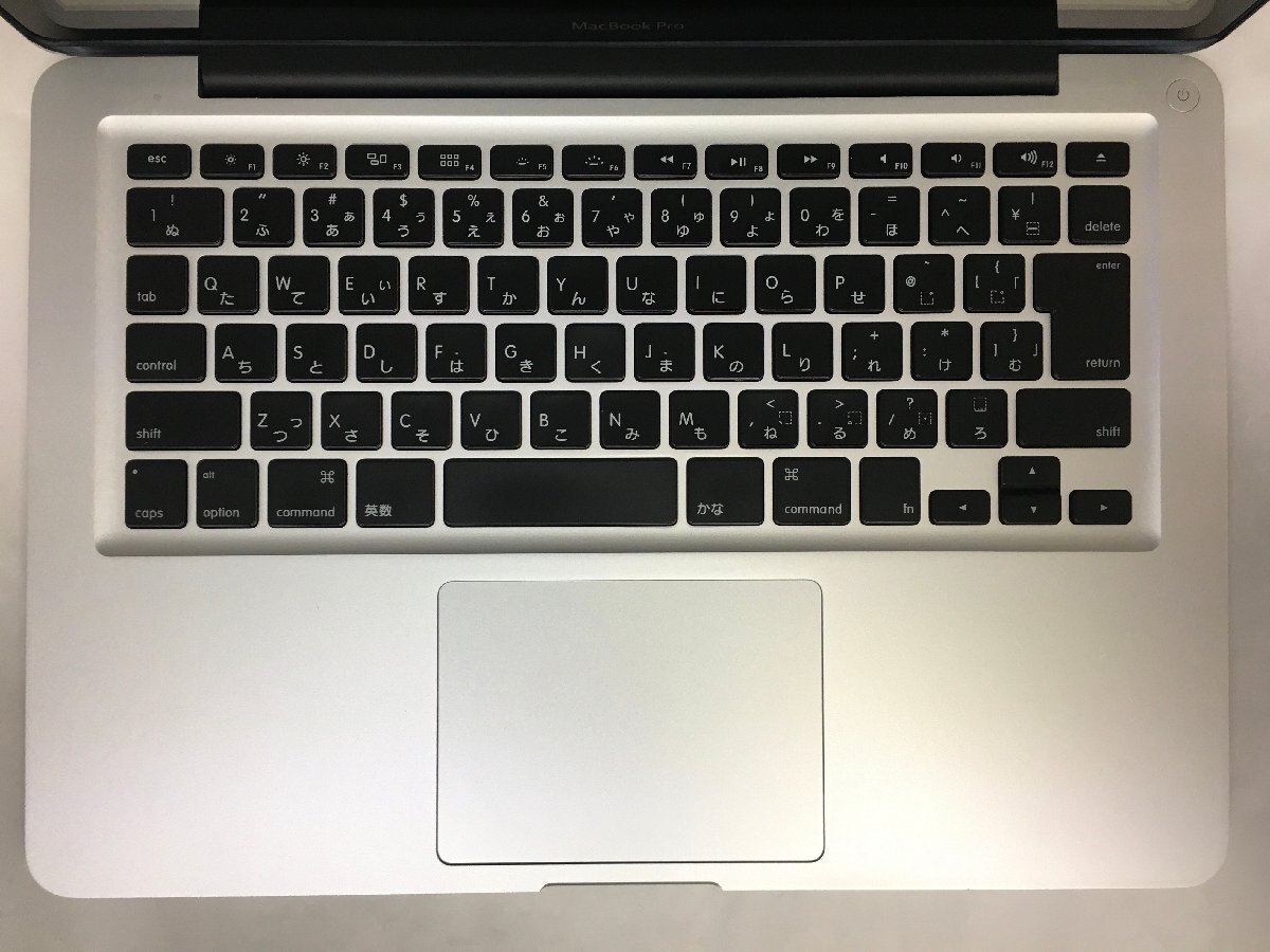 △1円スタート/Apple MacBook Pro 13-inch Mid 2012 A1278/Core i5 2.5GHz/128GB/4GB/13.3インチ/Mac OS Catalina_キーボードに少々テカリがあります