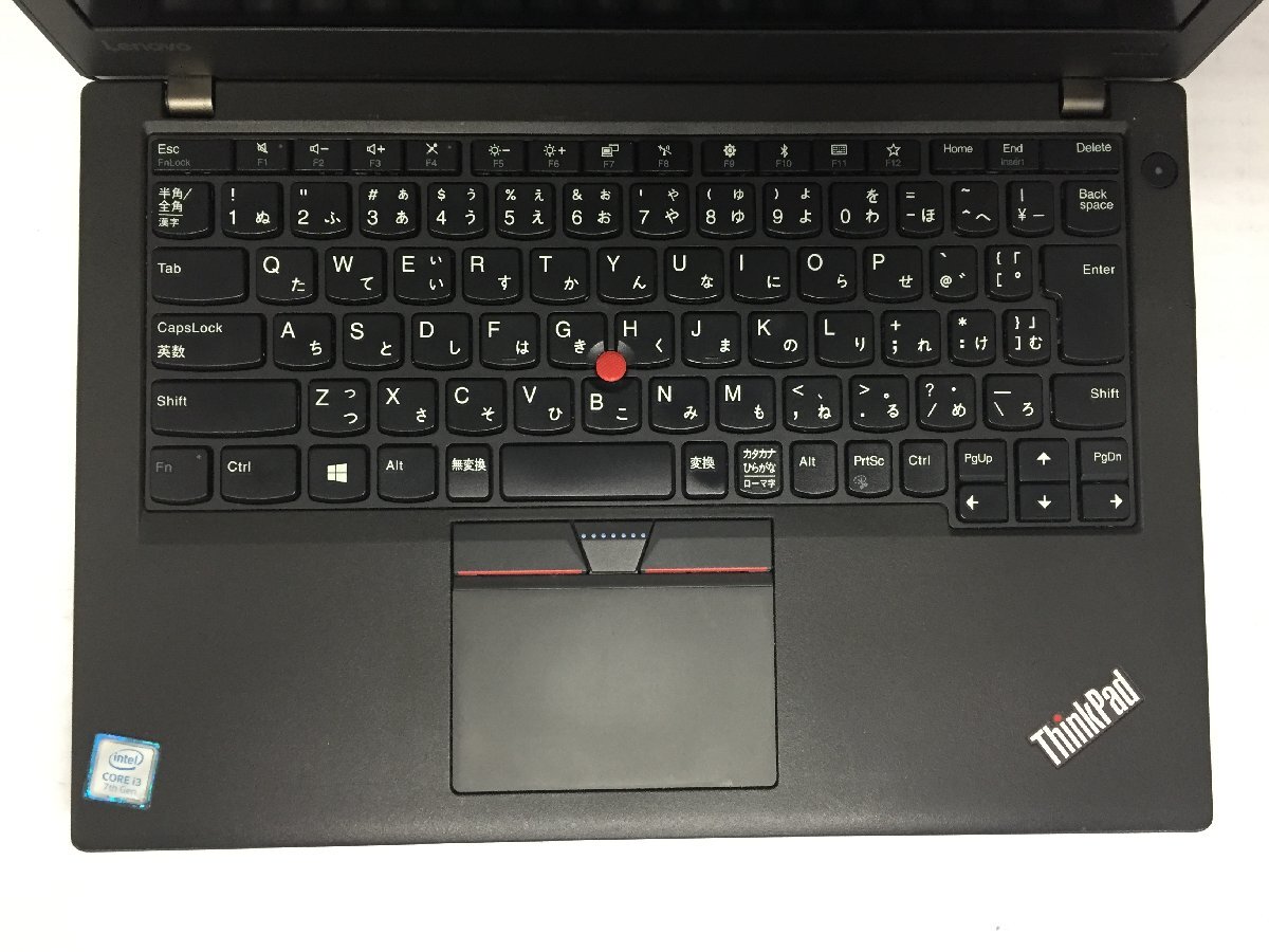 ジャンク/ LENOVO 20HMA1G5JP ThinkPad X270 Intel Core i3-7100U メモリ4.1GB NVME256.06GB 【G21426】_キーボードにテカリがあります