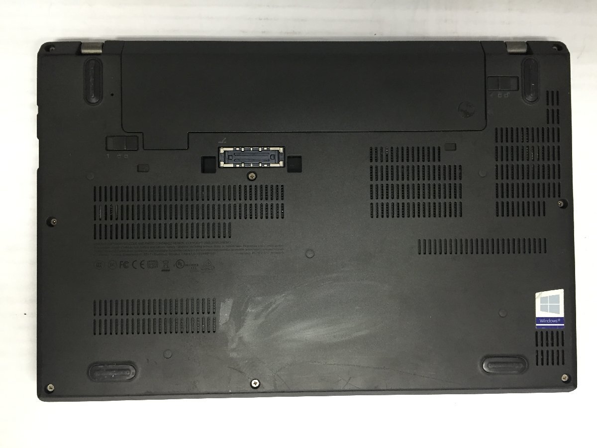 ジャンク/ LENOVO 20HMS40B00 ThinkPad X270 Intel Core i5-7200U メモリ8.19GB NVME256.06GB 【G21428】_底面に傷・汚れ・ステッカー跡があります