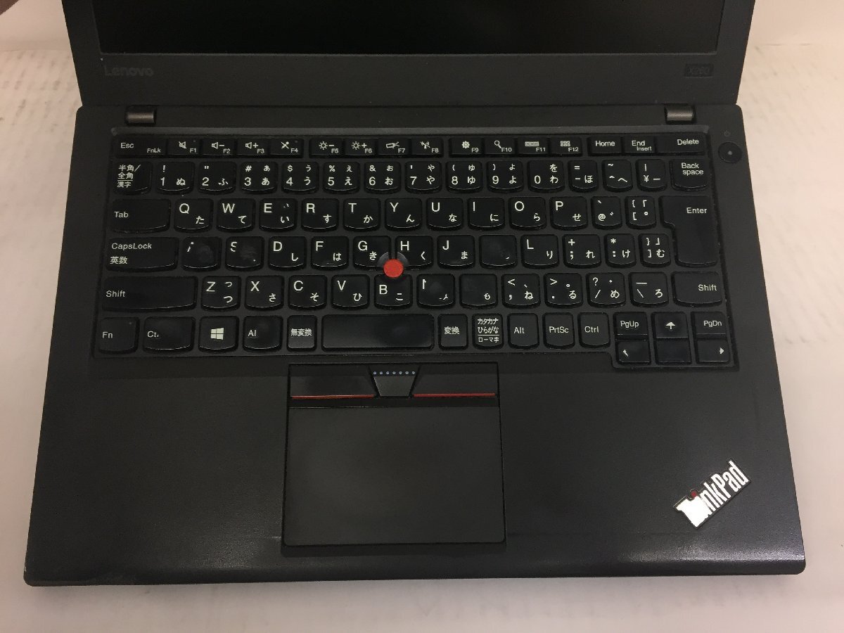 ジャンク/ LENOVO 20F5A06200 ThinkPad X260 Intel Core i5-6200U メモリ8.19GB SSD120.04GB 【G21825】_キーボードにテカリ・文字消えがあります