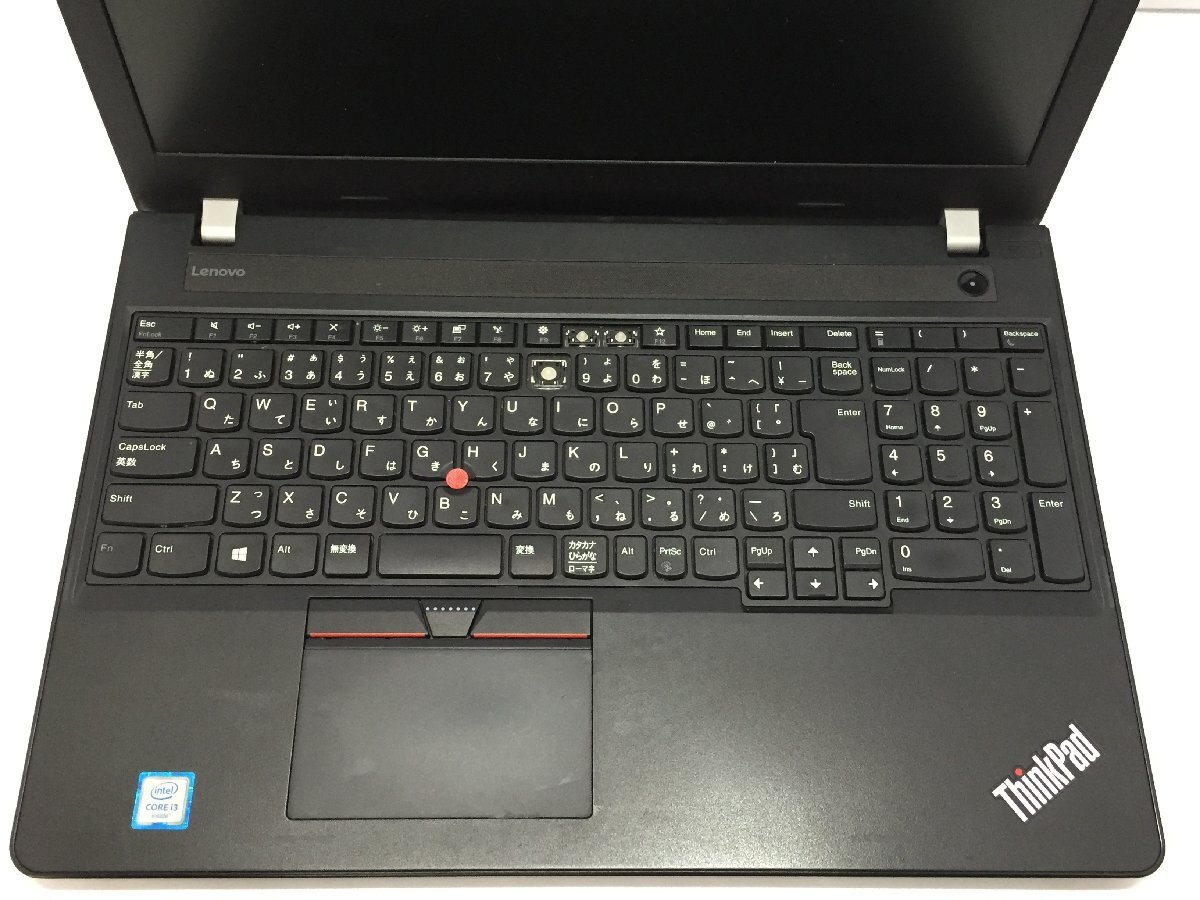 ジャンク/ LENOVO 20H6A0CKJP ThinkPad E570 Intel Core i3-6006U メモリ4.1GB HDD500.1GB 【G22233】_キーボードにテカリ・破損があります