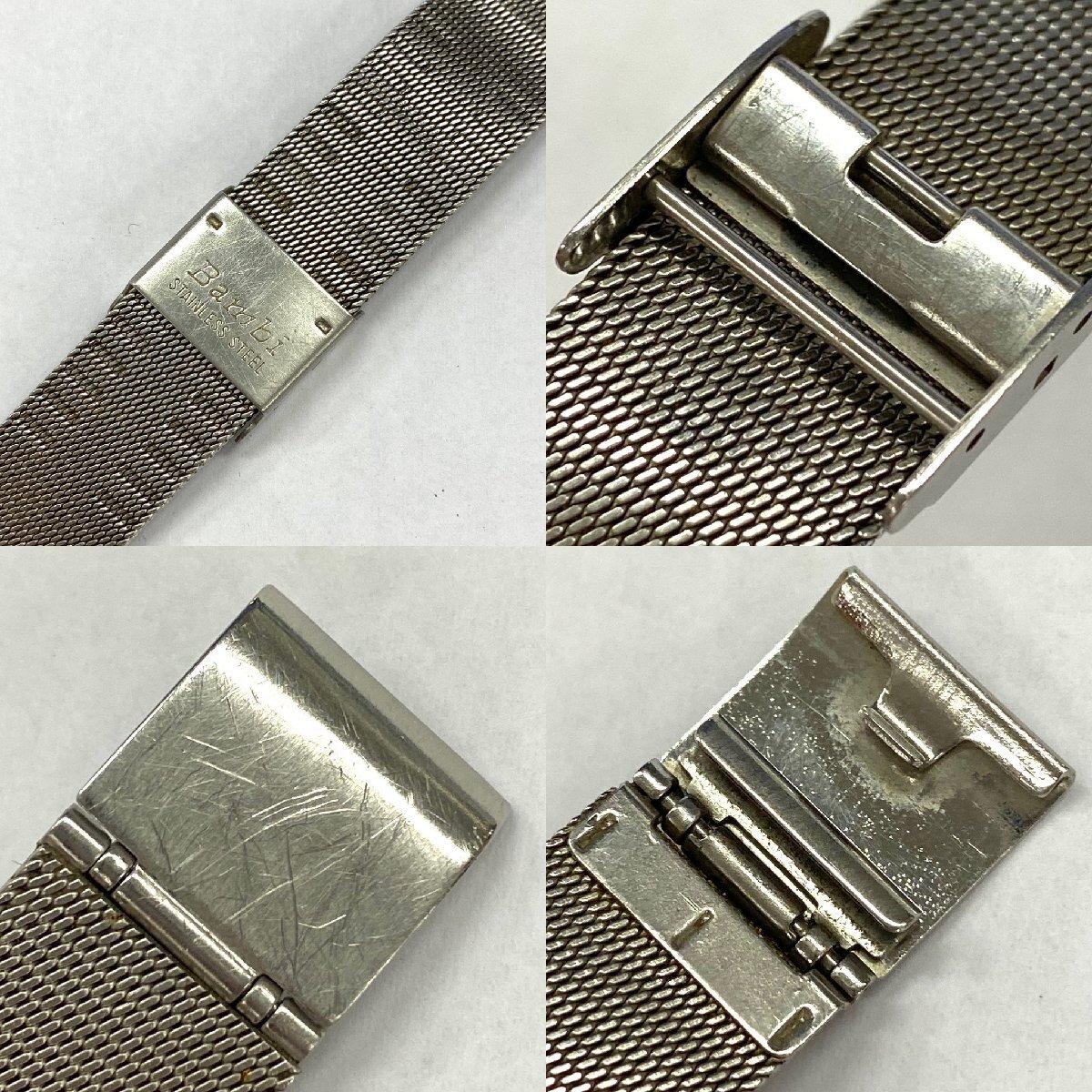 1円～◆セイコー SEIKO◆スクエア 5P31-5180 クォーツ 腕時計 メンズ ウォッチ シルバー文字盤 SS 3針 不動品の画像10