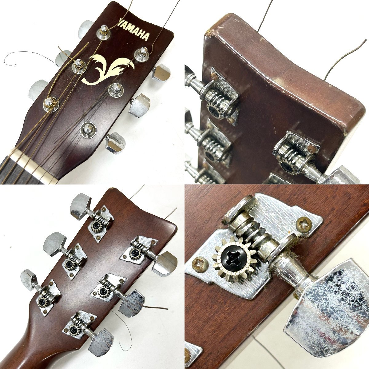 ◆ヤマハ YAMAHA◆アコースティックギター FG-401 アコギ 楽器 本体 ソフトケース付 音出し動作未確認の画像3