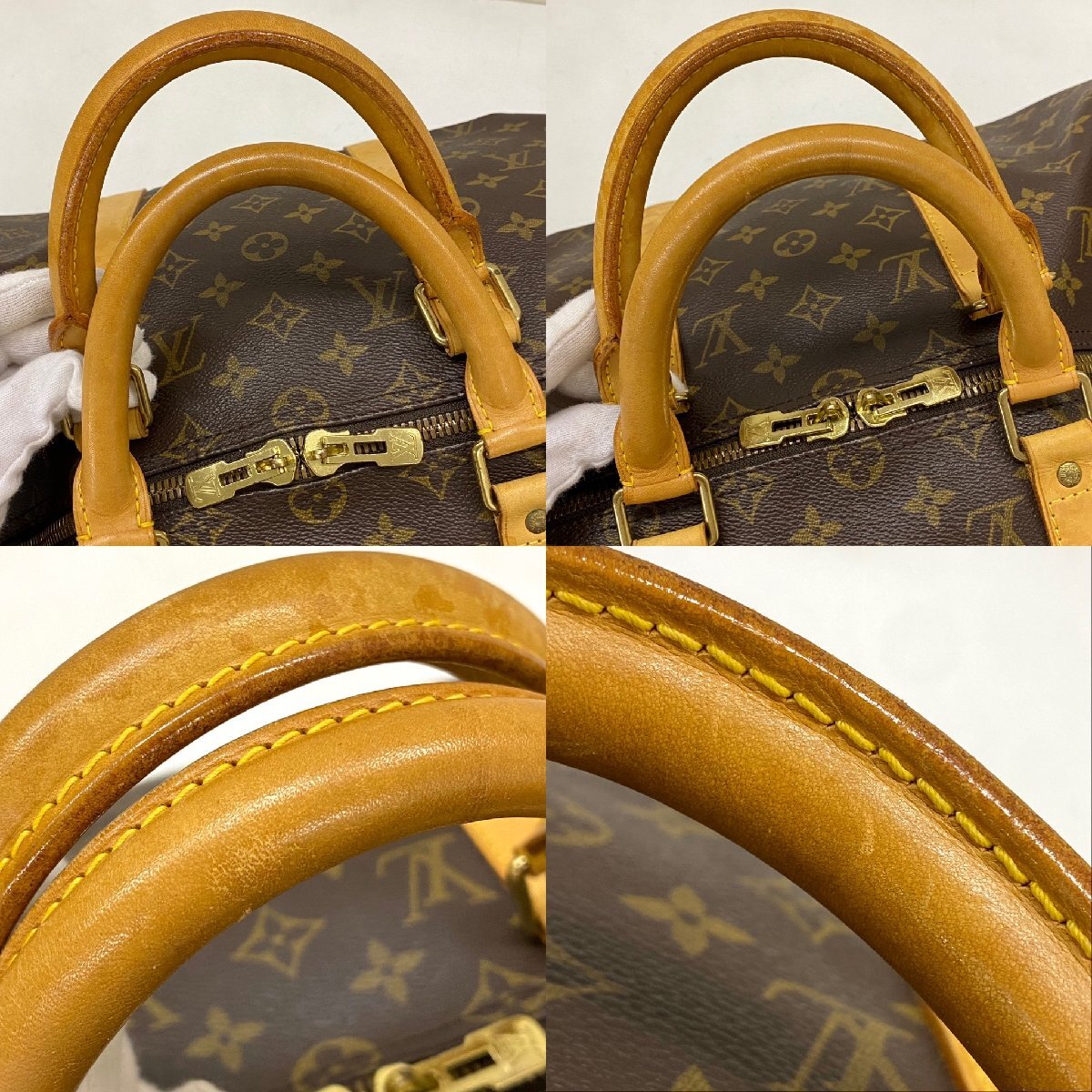 ◆ルイ ヴィトン LOUIS VUITTON◆モノグラム キーポル バンドリエール50 M41426 ボストンバッグ トラベルバッグ ネームタグ/ポワニエ付の画像5