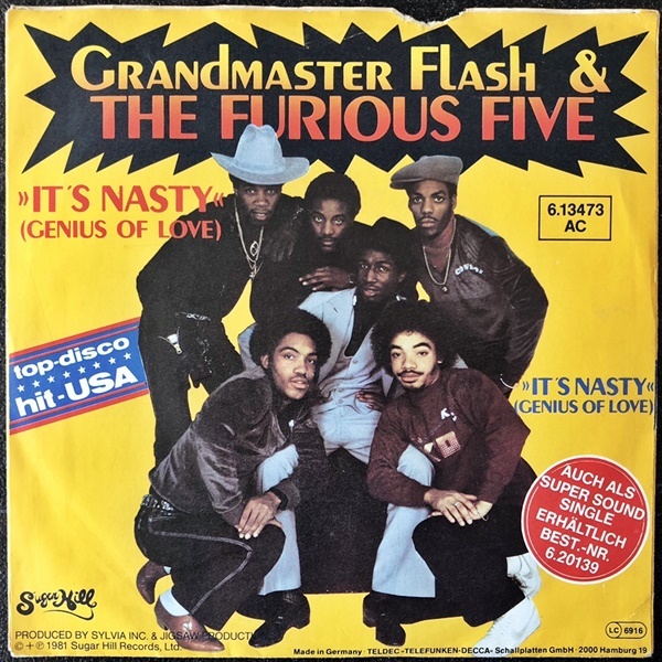 【Disco & Soul 7inch】Grandmaster Flash & The Furious Five / It's Nasty(Genius Of Loveネタ)_画像2