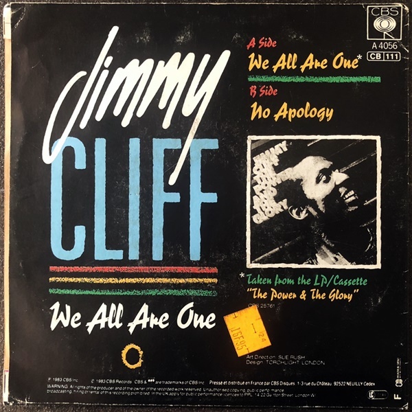 【Disco & Soul 7inch】Jimmy Cliff / We Are The One _画像2