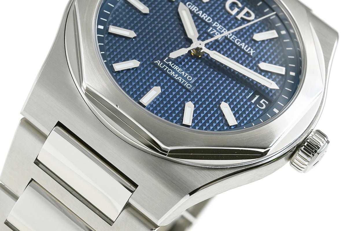 [jila-ru*perugo]rore art 42mm 81010-11-431-11A self-winding watch SS blue 