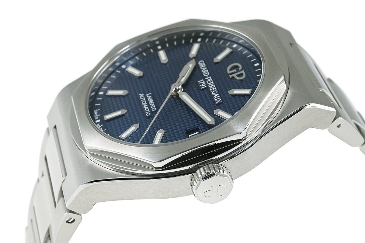 [jila-ru*perugo]rore art 42mm 81010-11-431-11A self-winding watch SS blue 
