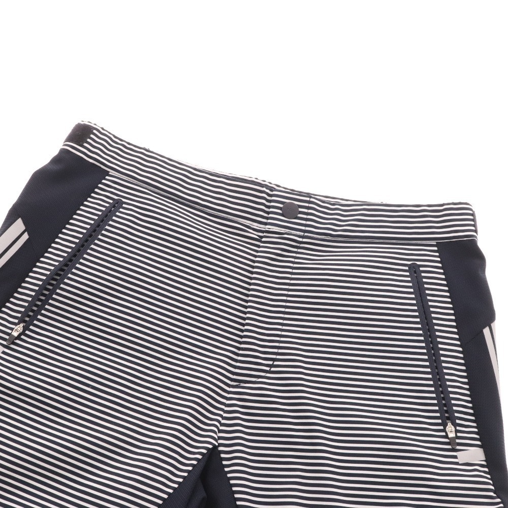 ■ パーリーゲイツ ハーフパンツ パンツ ボトムス ゴルフウェア ボーダー メッシュ メンズ 5 ブラックの画像4