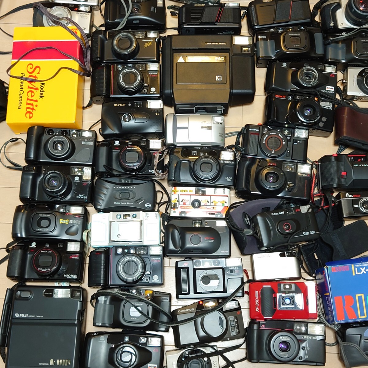 J1）１円〜 ジャンクカメラまとめ売り 大量セット Canon OLYMPUS PENTAX MINOLTA Nikon 光学 コンパクト フィルム の画像10