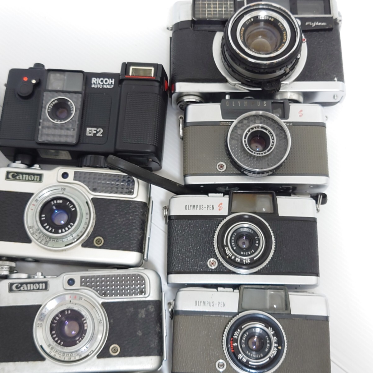 wa2)1 иен старт Junk камера продажа комплектом половина камера металл механизм OLYMPUS Canon MINOLTA YASHICA FUJIFILM KONICA пленочный фотоаппарат 