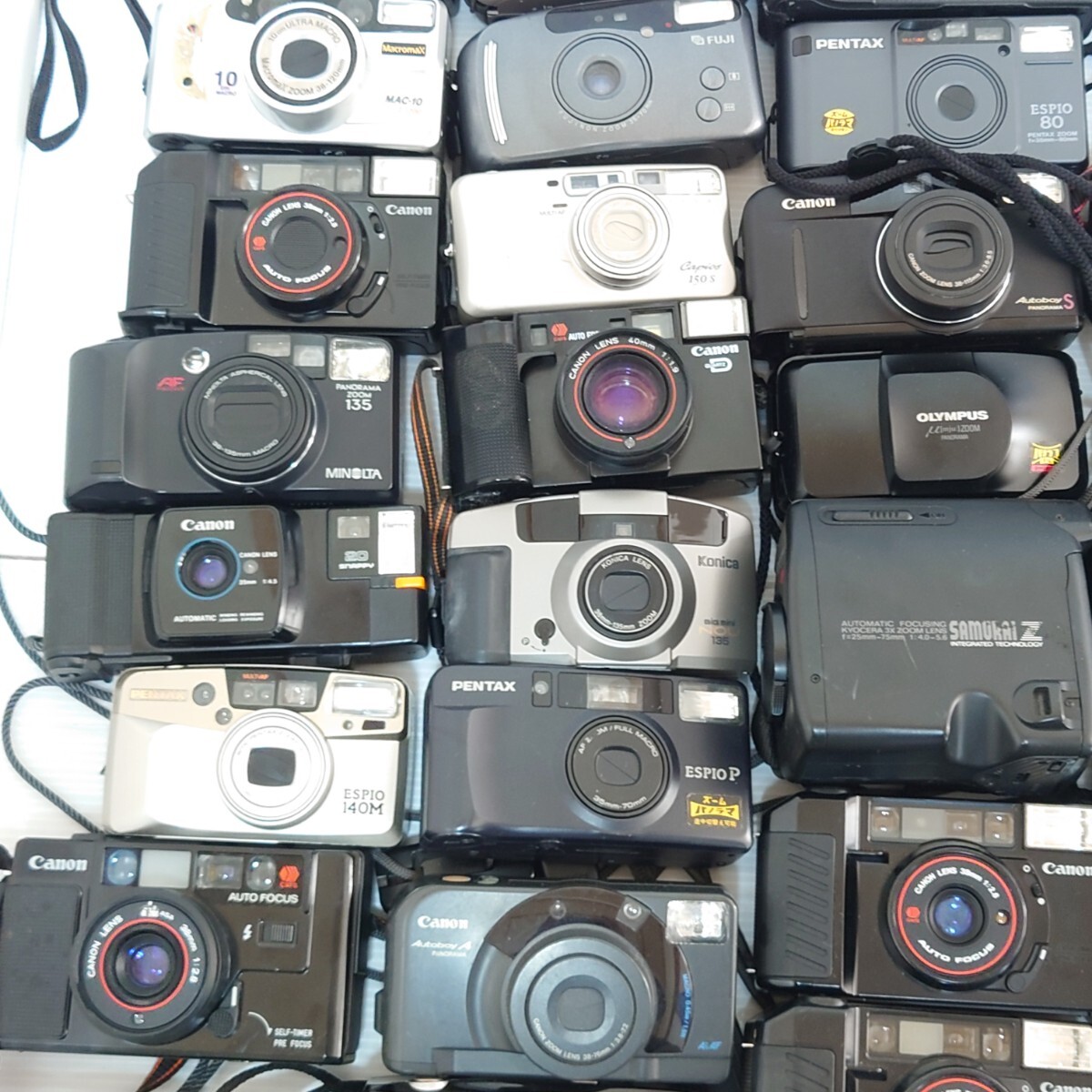 100）１円スタート ジャンクカメラまとめ売り 大量セット 光学 MINOLTA PENTAX Canon OLYMPUS Nikon Konica フィルムカメラ コンパクトの画像3