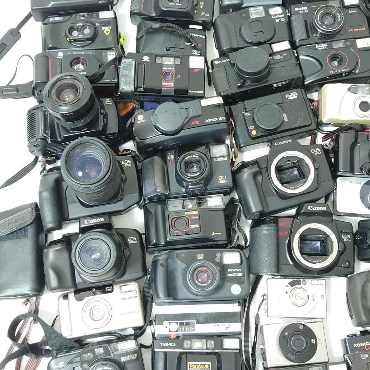 aaa）１円〜 ジャンクカメラまとめ売り 大量セット 光学 フィルムカメラ コンパクトカメラ MINOLTA Canon OLYMPUS PENTAX Nikonの画像3