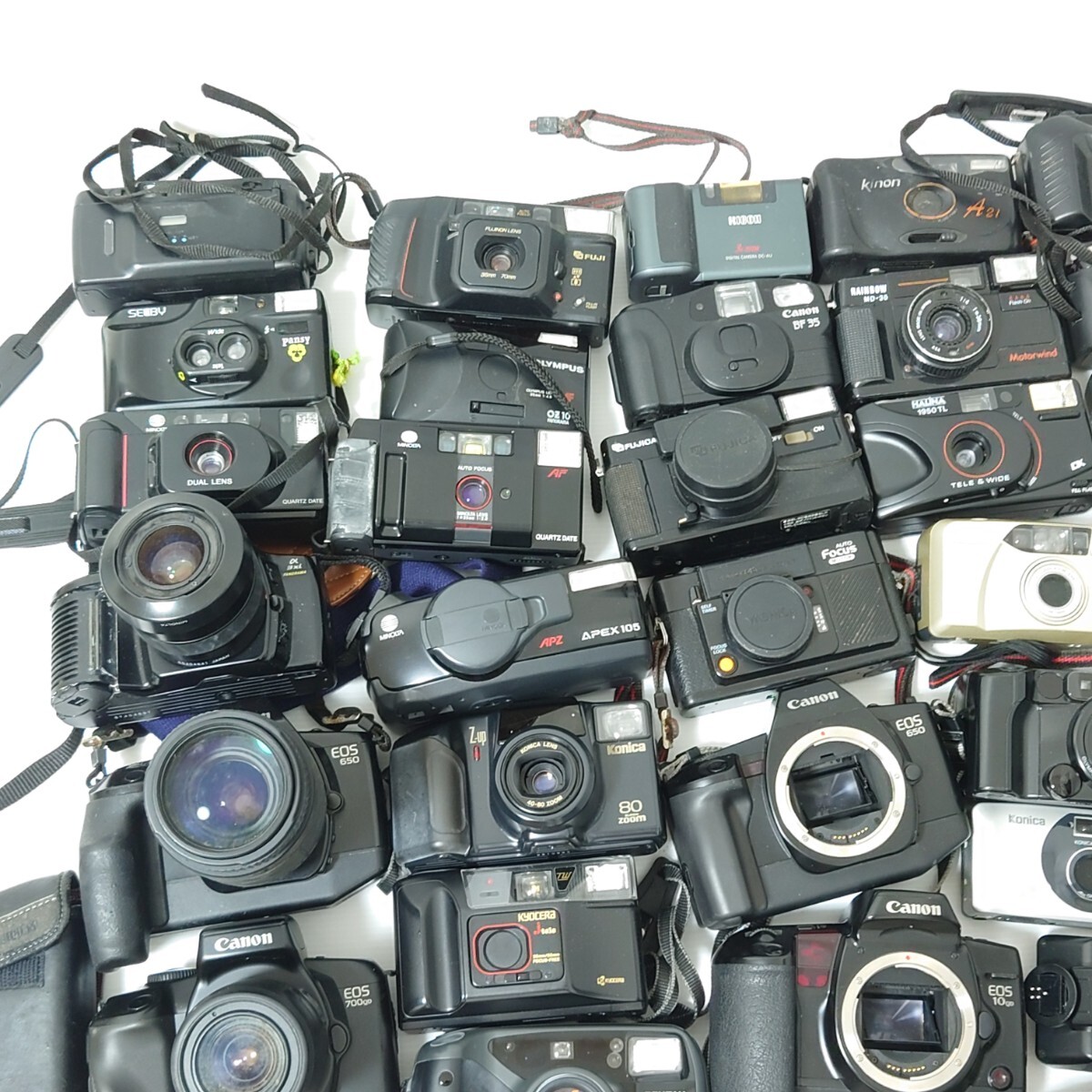 aaa）１円〜 ジャンクカメラまとめ売り 大量セット 光学 フィルムカメラ コンパクトカメラ MINOLTA Canon OLYMPUS PENTAX Nikonの画像2