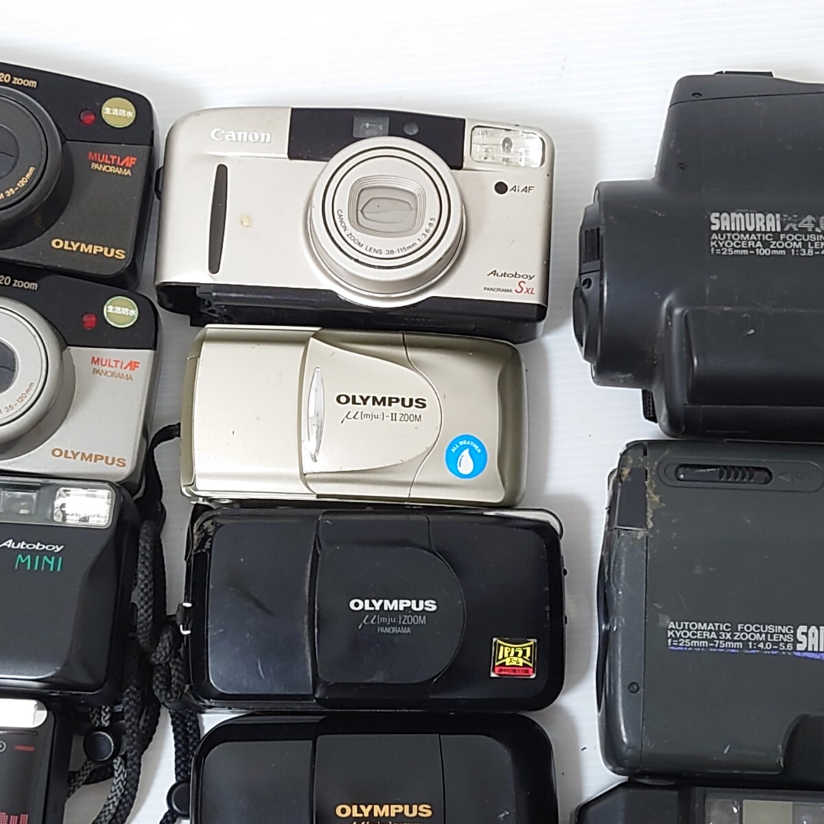 DDD）１円〜　ジャンクカメラまとめ売り　大量セット　光学 OLYMPUS Canon Konica フィルムカメラ コンパクトカメラ FUJIFILM_画像2
