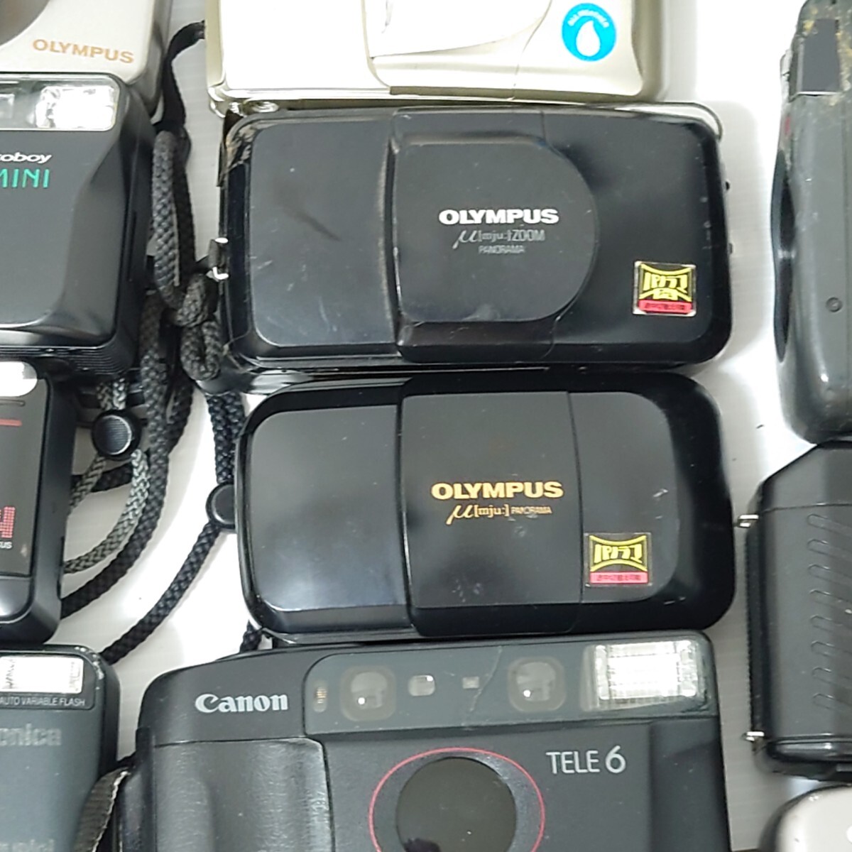DDD）１円〜　ジャンクカメラまとめ売り　大量セット　光学 OLYMPUS Canon Konica フィルムカメラ コンパクトカメラ FUJIFILM_画像10