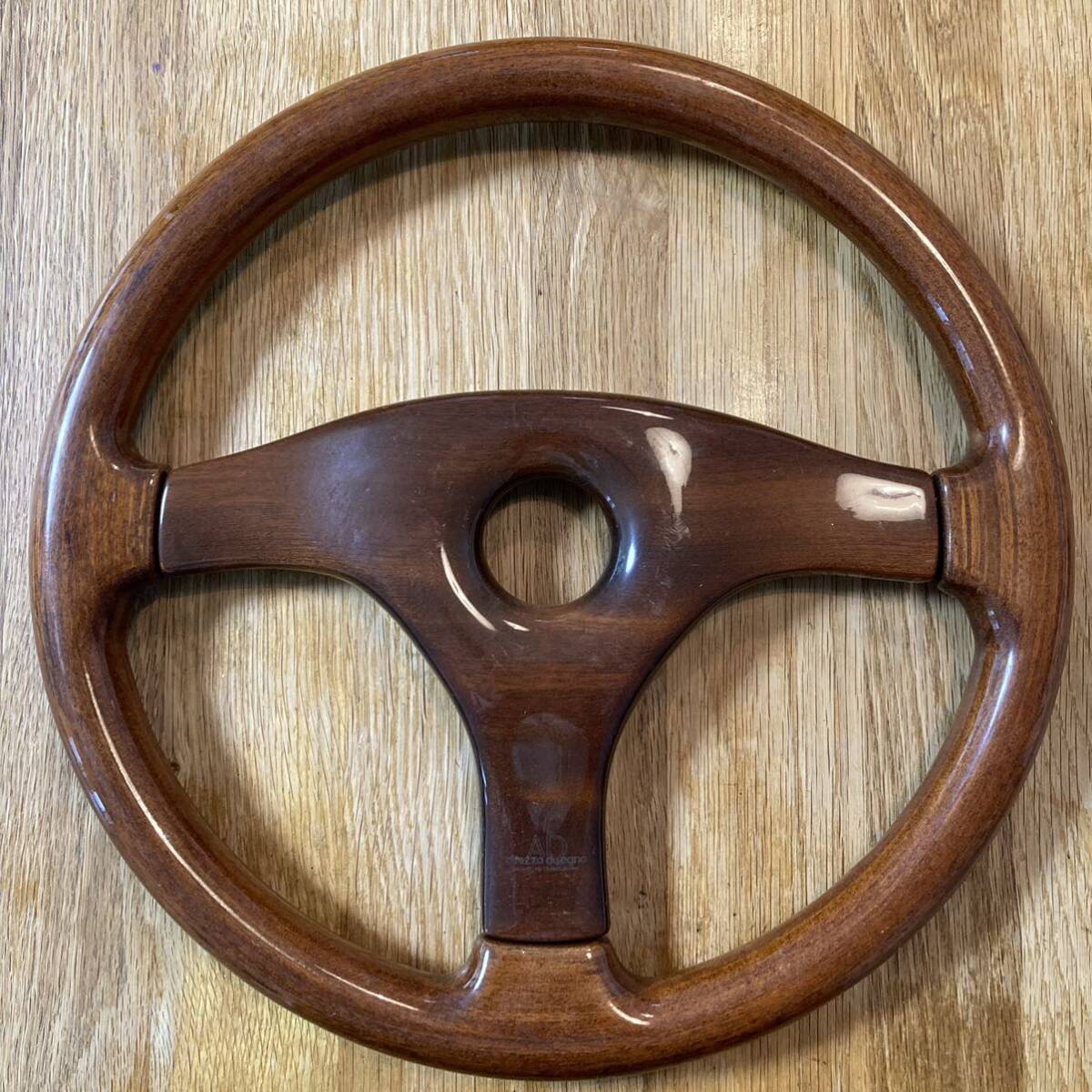 AD Wood Steering wheel 木目 ウッドステアリング ハンドル φ35.5cm イタリア製 1996 本体のみ AD Wood Steering wheel 木目 ウッドステアリング ハンドル φ35.5cm イタリア製 1996 本体のみ