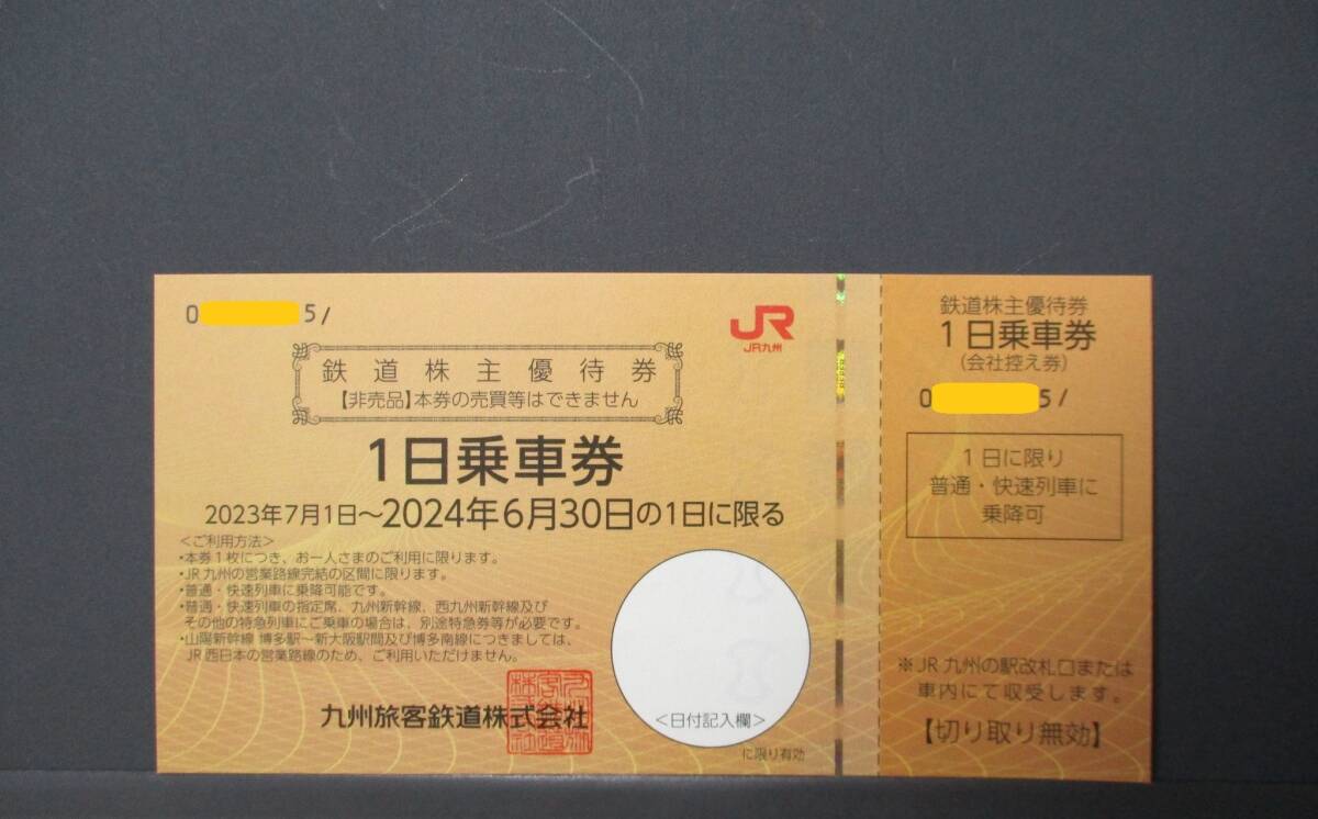 JR Kyushu stockholder hospitality 1 day passenger ticket 2024 year 6 month 30 until the day valid Kyushu . customer railroad 