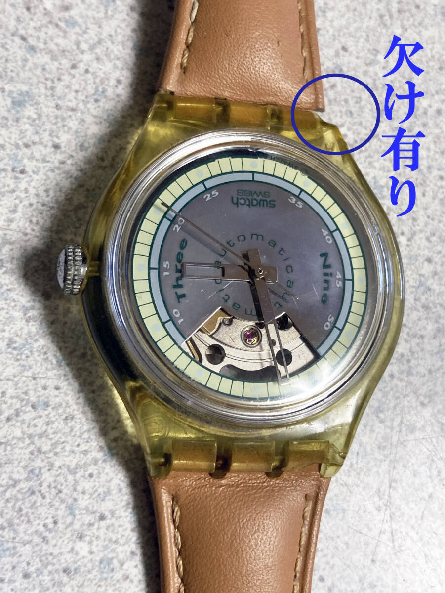 ★Swatch Automatic 稼動品 Nine Three  まずまずの美品の画像8